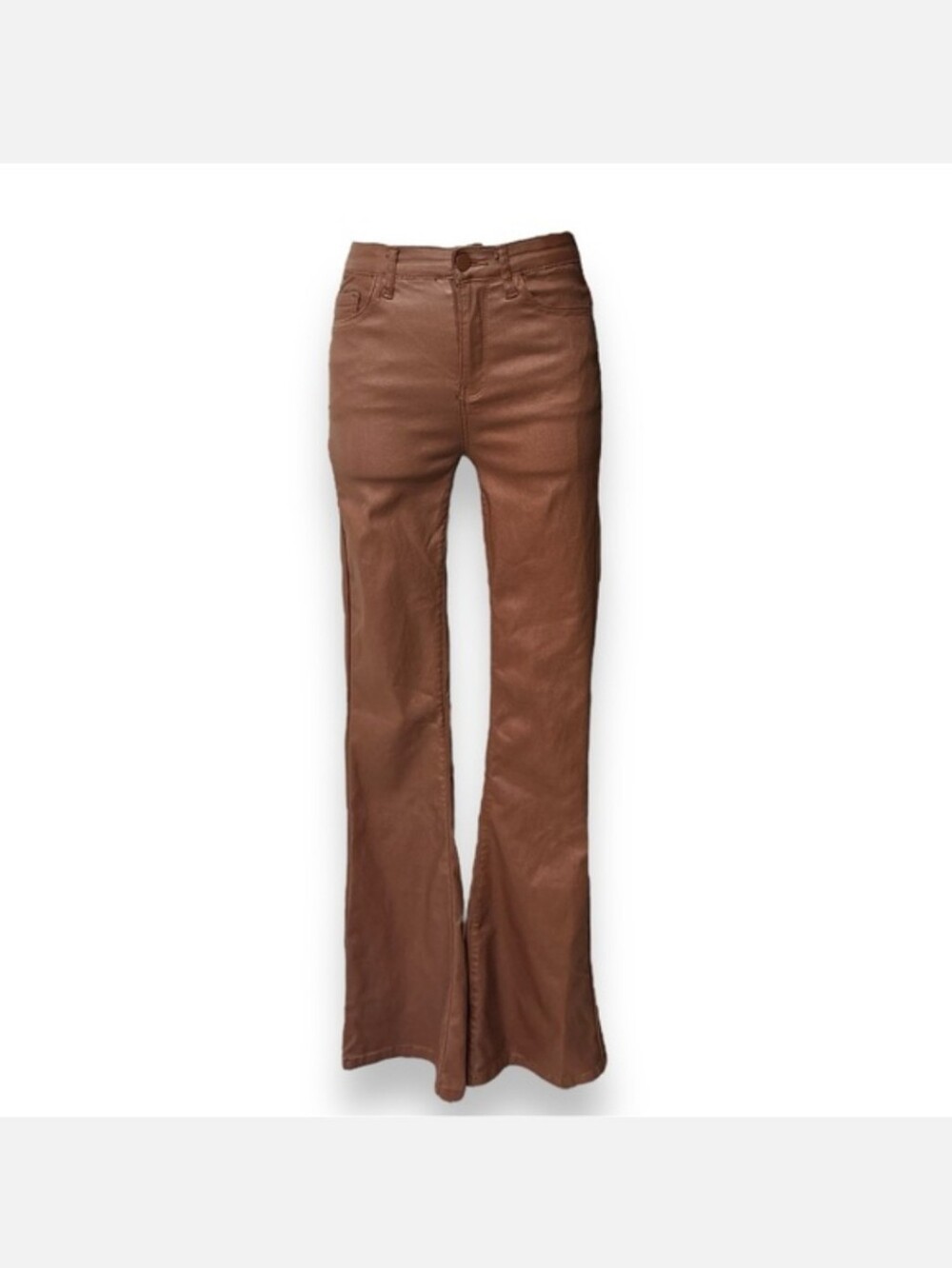 EDIKTED Luna Faux Leather Flare Leg PantDetails & care
